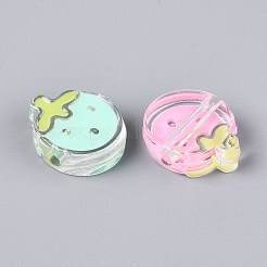 Прозрачные акриловые бусины&nbsp;ACRC-T013-04