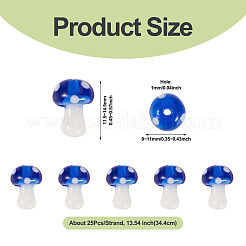 1 нить бусины лэмпворк ручной работы&nbsp;LAMP-TA0001-84D