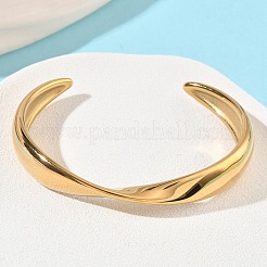 Браслеты-манжеты из нержавеющей стали 304&nbsp;BJEW-B158-05G-01