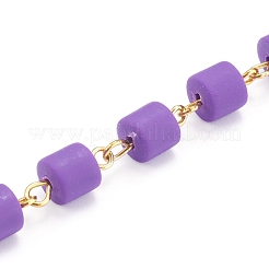 Цепочка из полимерной глины ручной работы&nbsp;AJEW-JB00926-04