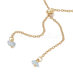 2 шт. браслет-слайдер из нержавеющей стали 304 с кабельной цепочкой&nbsp;BJEW-JB13423