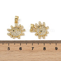 Латунные микро проложить кубического циркония подвески&nbsp;KK-C093-11G