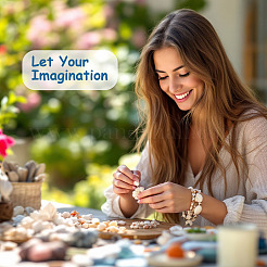 Наборы для самостоятельного изготовления браслетов/ожерельев&nbsp;DIY-CW0001-43