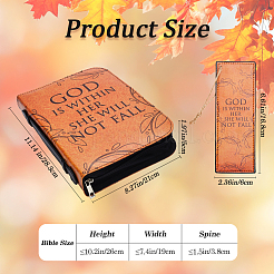 Сумки-футляры для переноски Библии из искусственной кожи&nbsp;ABAG-WH20005-17B