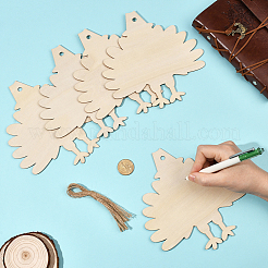 Тема дня благодарения незаконченные деревянные подвесные украшения&nbsp;HJEW-WH20003-47A