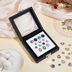 Коробки для демонстрации драгоценных камней из искусственной кожи&nbsp;LBOX-WH0004-05