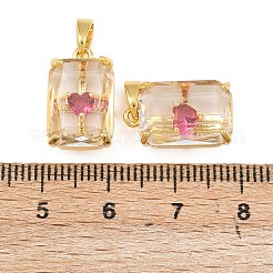 Латунные микро проложить кубического циркония подвески&nbsp;KK-I475-03G-02