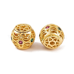 Покрытие стойки латунными бусинами и цирконием&nbsp;KK-U012-03G