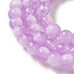 Стеклянные бусины кракле&nbsp;GLAA-U001-4mm-04