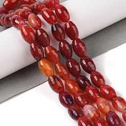 Натуральный красный агат бисер нитей&nbsp;G-Q194-B01-01K
