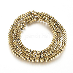 Немагнитные синтетический гематит бисер пряди&nbsp;X-G-G826-02G-4mm