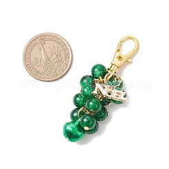 Рождественские стеклянные подвесные украшения HJEW-JM03734