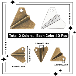 80 шт. 2 цвета подвески из сплава в тибетском стиле&nbsp;FIND-SC0007-30