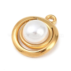 Подвески из нержавеющей стали 304 и АБС-пластика с имитацией жемчуга&nbsp;STAS-Z185-01G