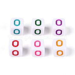 Непрозрачные акриловые европейские большие шарики отверстия&nbsp;SACR-N020-01A-01