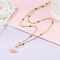 Латунь подвесные ожерелья&nbsp;NJEW-R006-01G-01