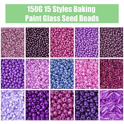 150 г 15 вида стеклянных бусин с краской для выпечки&nbsp;SEED-FS0001-31B