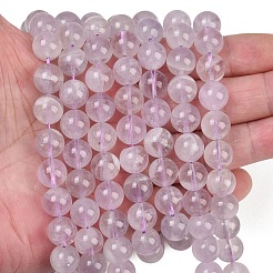 Нити бусин из натурального лавандового аметиста&nbsp;G-Z136-A01-10mm