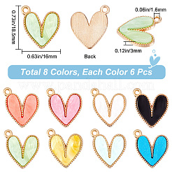 48шт 8 цвета акриловые подвески&nbsp;FIND-SC0005-19