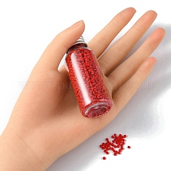 23338шт 7 стильные круглые стеклянные бусины&nbsp;SEED-YW0002-25