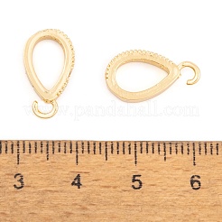 Ионное покрытие (ip) латунные подвески с микро-покрытием из прозрачного кубического циркония&nbsp;KK-O146-04G