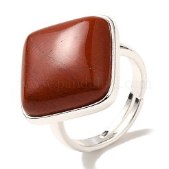 Регулируемые кольца из натуральной красной яшмы&nbsp;RJEW-H240-01S-17