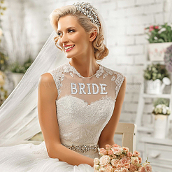 Пластиковые бусины с имитацией жемчуга на аппликациях для свадьбы&nbsp;PATC-FG0001-24