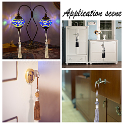 8 шт. полиэстеровая подвеска-кисточка&nbsp;HJEW-GF0001-23A