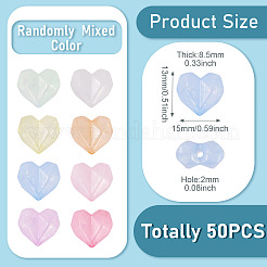 Светящиеся прозрачные акриловые бусины&nbsp;LACR-TA0001-07A