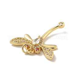 Латунные микро проложить кубического циркония подвески&nbsp;KK-B059-15G