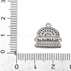 Латунные микропаве прозрачные подвески с фианитом&nbsp;KK-L238-16P