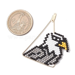 Подвески в виде орла из стеклянного бисера&nbsp;PALLOY-MZ00728