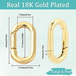 6 шт. латунные кольца пружинного затвора с покрытием стойки&nbsp;FIND-SC0010-91