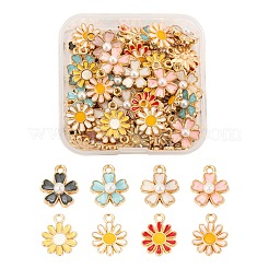 80шт 8 стиля сплава эмалевые подвески&nbsp;ENAM-FS0001-03LG