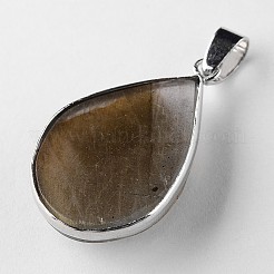 Подвески из натурального лабрадорита в форме капли&nbsp;G-L350-03