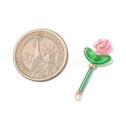 Подвески-цветы из стеклянных бусинок&nbsp;PALLOY-MZ00668