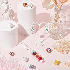 30шт УФ-покрытие Радужные переливающиеся акриловые бусины&nbsp;PACR-SC0001-06