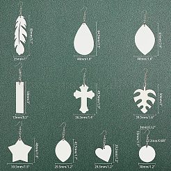 Деревянные болтающийся серьги&nbsp;EJEW-GA0001-02P