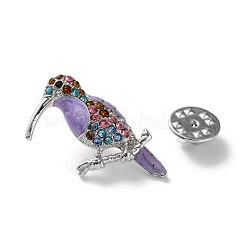 Дятел платина цинковый сплав эмалированный штифт&nbsp;JEWB-D068-02P-02