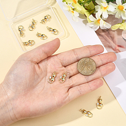 10 шт. латунные подвески с кубическим цирконием&nbsp;KK-BBC0022-58