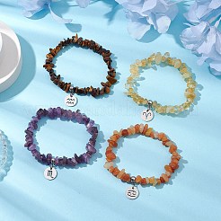 12шт. браслеты из натуральных и синтетических бусин с драгоценными камнями&nbsp;BJEW-JB11133