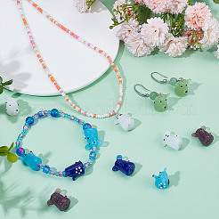 12шт ручной работы бусины лэмпворк&nbsp;LAMP-DR0001-12