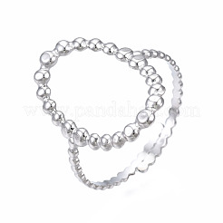 Кольцо-манжета прямоугольной формы из нержавеющей стали марки 304&nbsp;RJEW-T023-87P