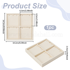 Подвесные стенды из микрофибры с 4 слотом&nbsp;ODIS-WH0050-15D