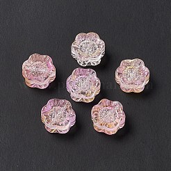 Гальваническим стеклянные бусины&nbsp;X-GLAA-G090-01