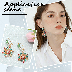 100 шт. 2 стиля фурнитуры для серег-колец из нержавеющей стали 304 и латуни&nbsp;STAS-CN0001-47