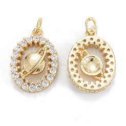 Латунные микропаве прозрачные подвески с фианитом&nbsp;X-ZIRC-M115-16G