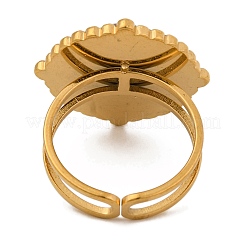 Круглые натуральные смешанные кольца из камня&nbsp;RJEW-Q822-20G