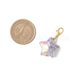 Подвесные украшения в виде акриловых звезд&nbsp;HJEW-JM03385