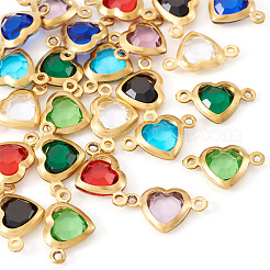 24 шт. 8-х цветные подвески-соединители из нержавеющей стали&nbsp;STAS-TA0003-29